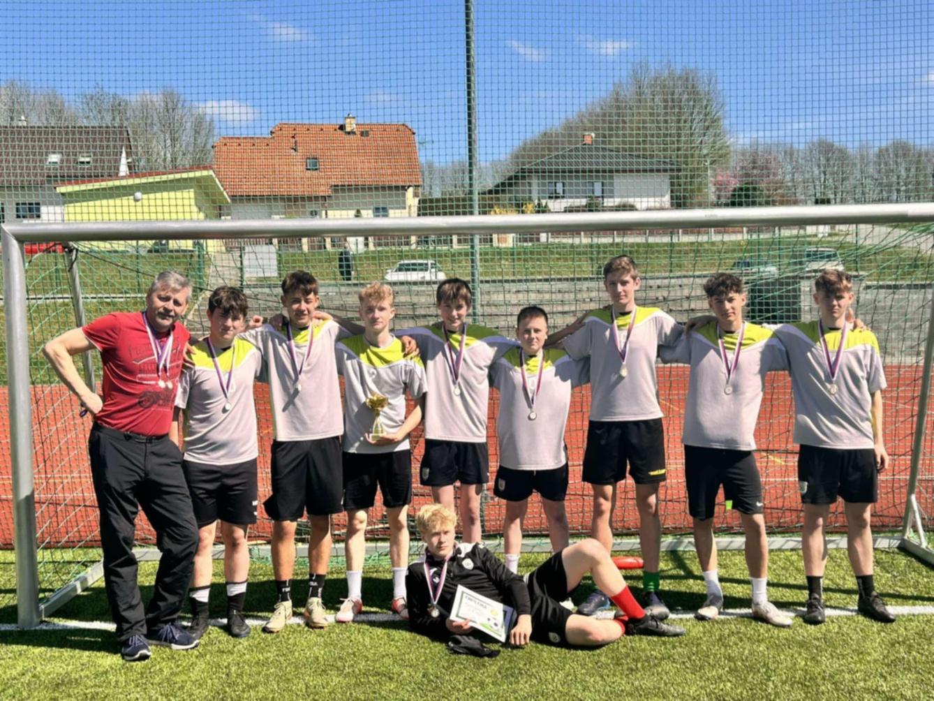 Vítězství v okresním finále a postup do kraje - malá kopaná - 1