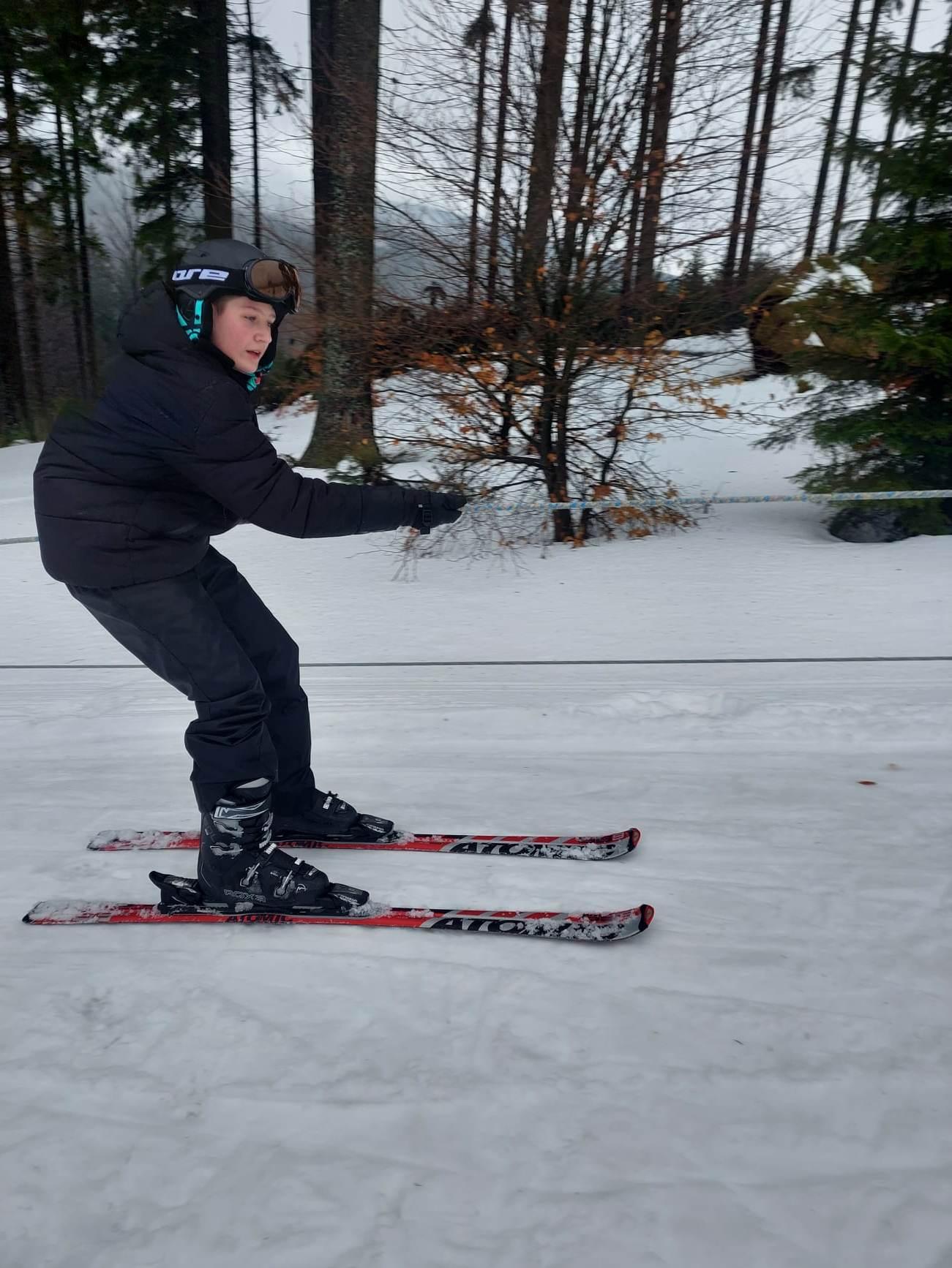 Lyžařský výcvik - 1. den - 14