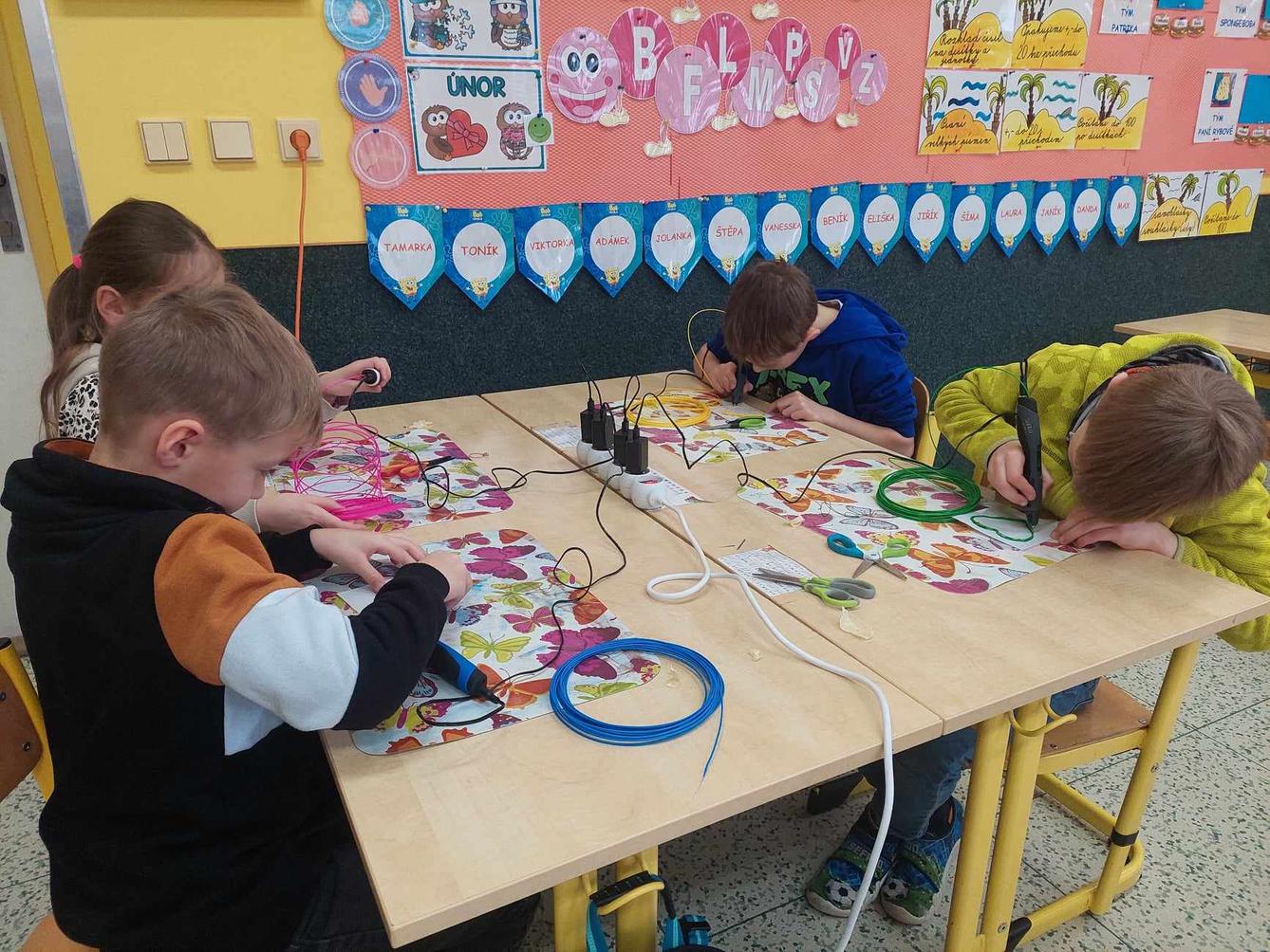 Práce s 3D pery - druháci - 3