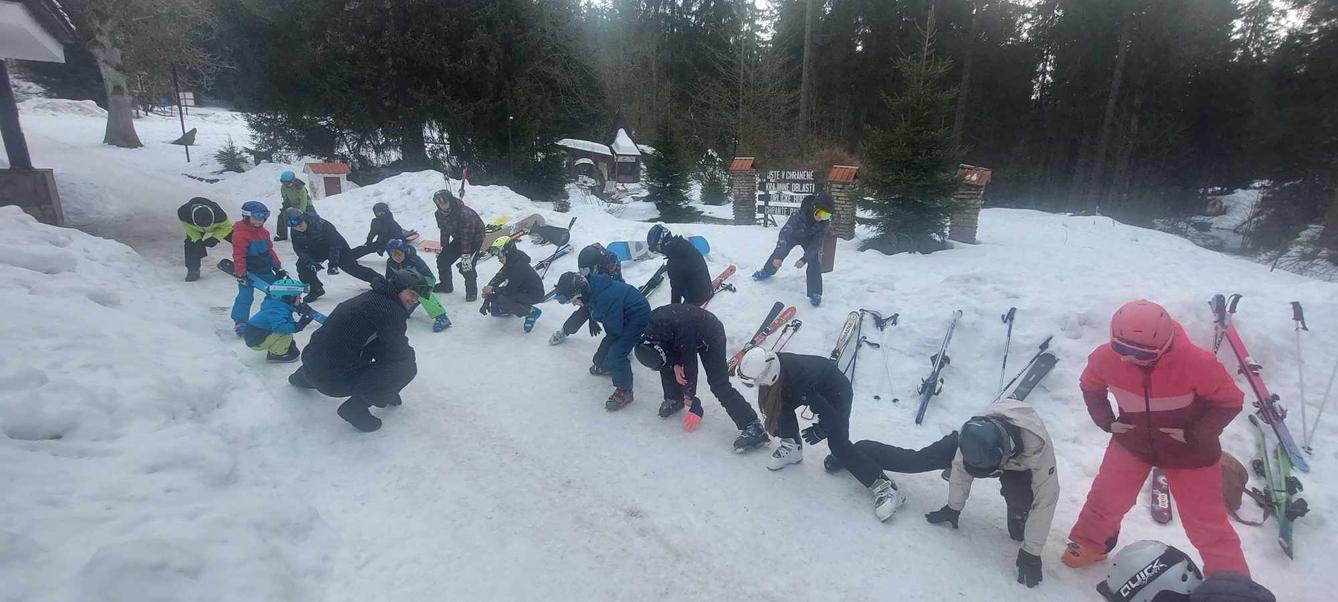 Lyžařský výcvik - úterý - 2