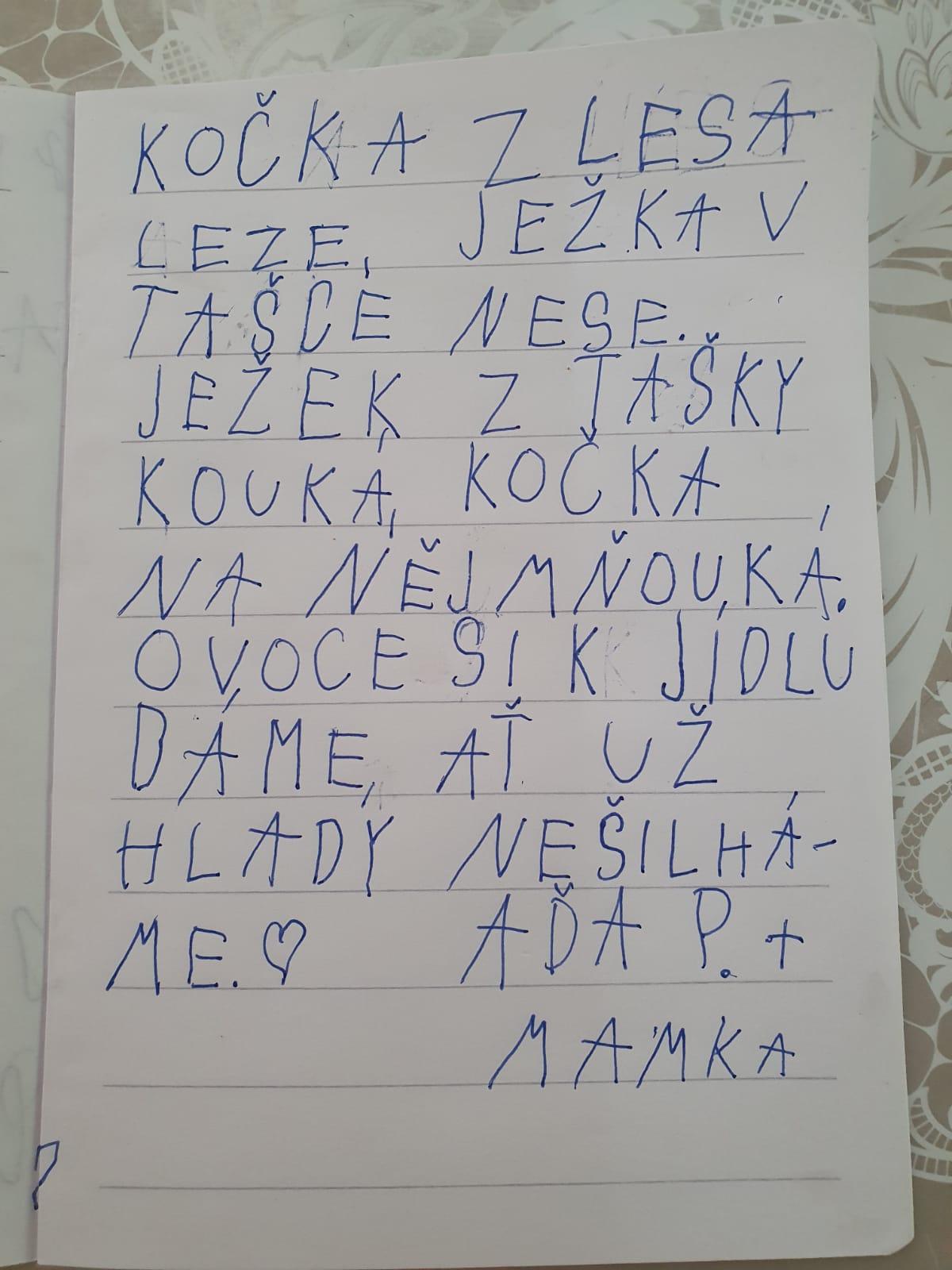 Domškoláctví u prvňáků - 1