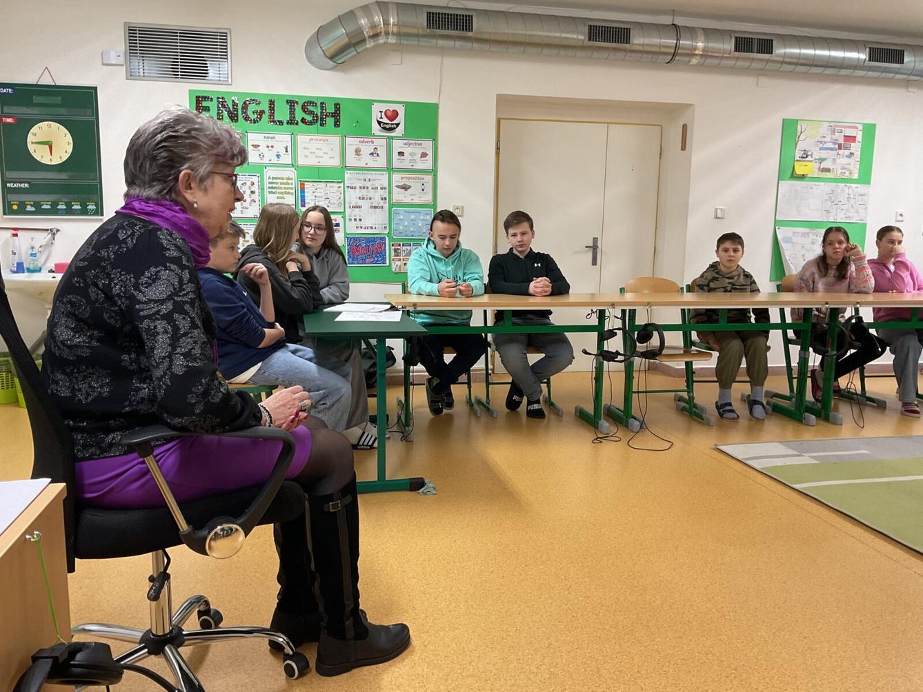 Setkání členů Žákovského parlamentu s paní ředitelkou - 1