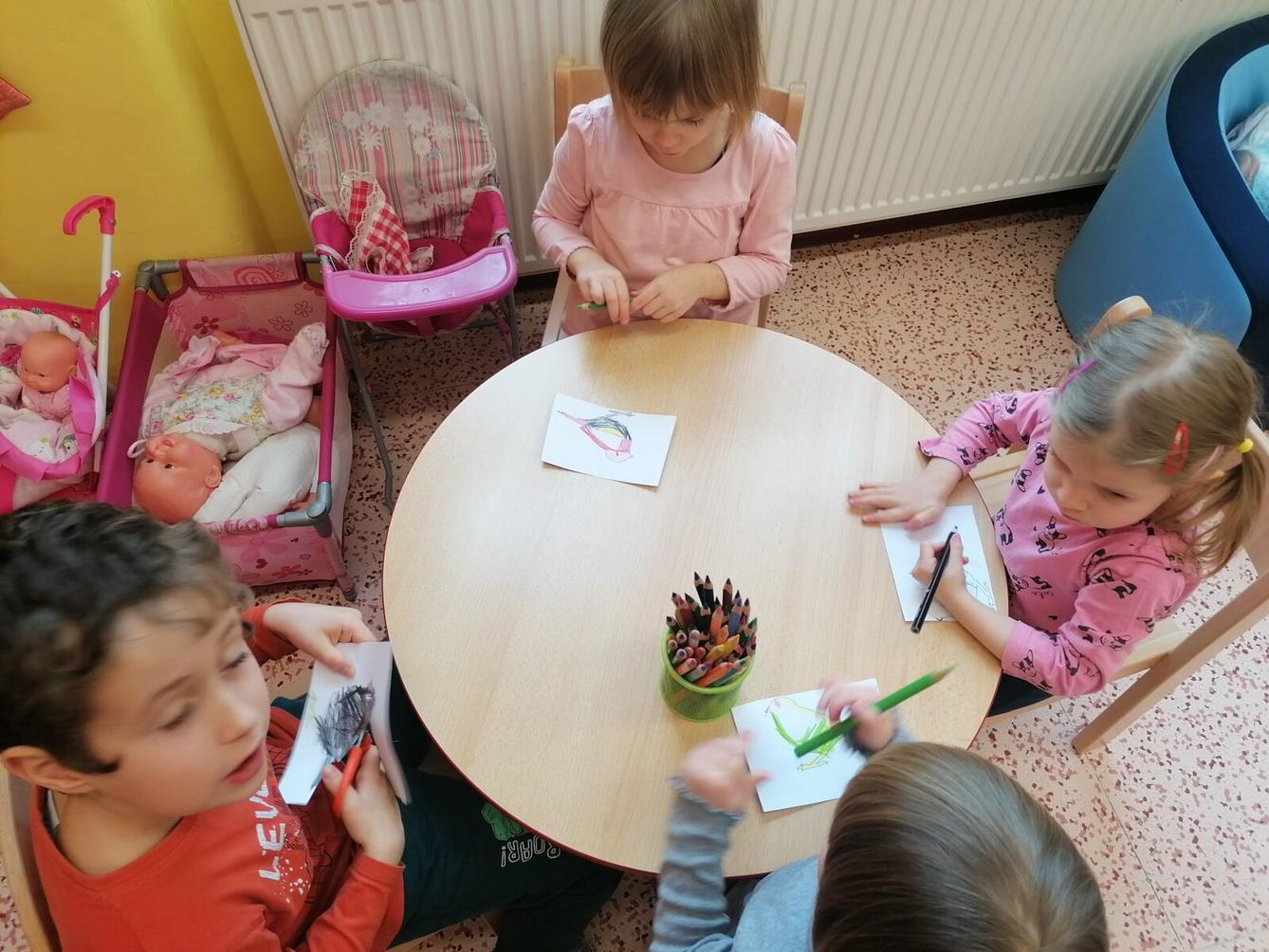 společná práce- "Zvířátka a ptáčci v zimě" :-) - 24