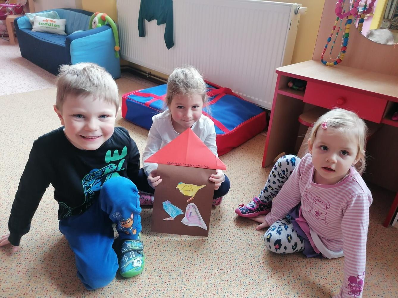 společná práce- "Zvířátka a ptáčci v zimě" :-) - 36