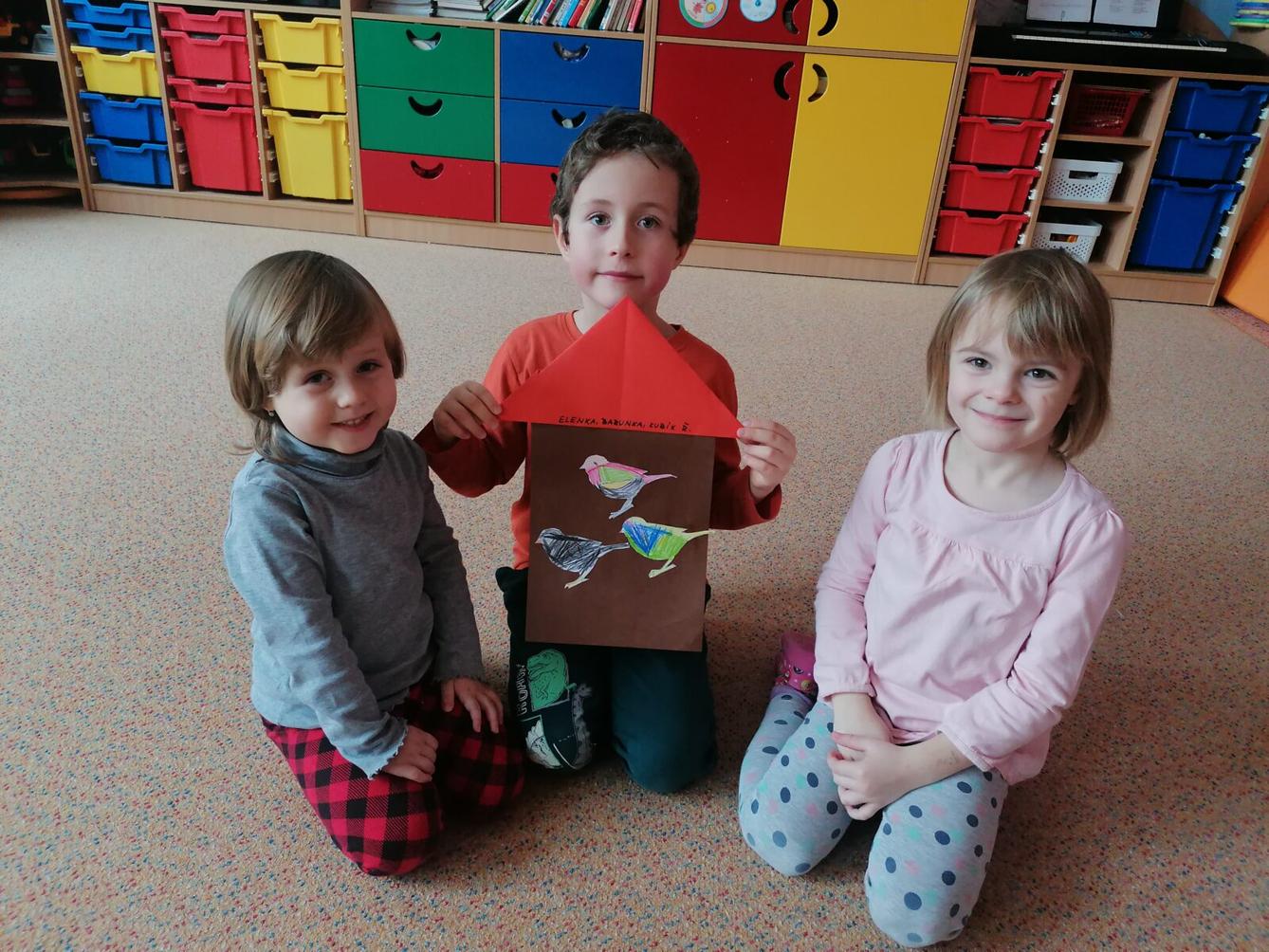 společná práce- "Zvířátka a ptáčci v zimě" :-) - 39