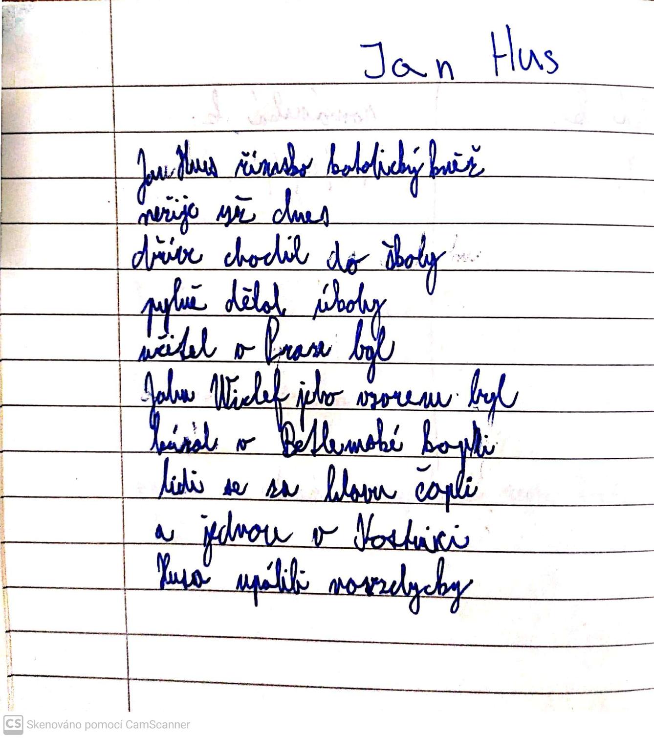 Husité v básničkách našich sedmáků - 15