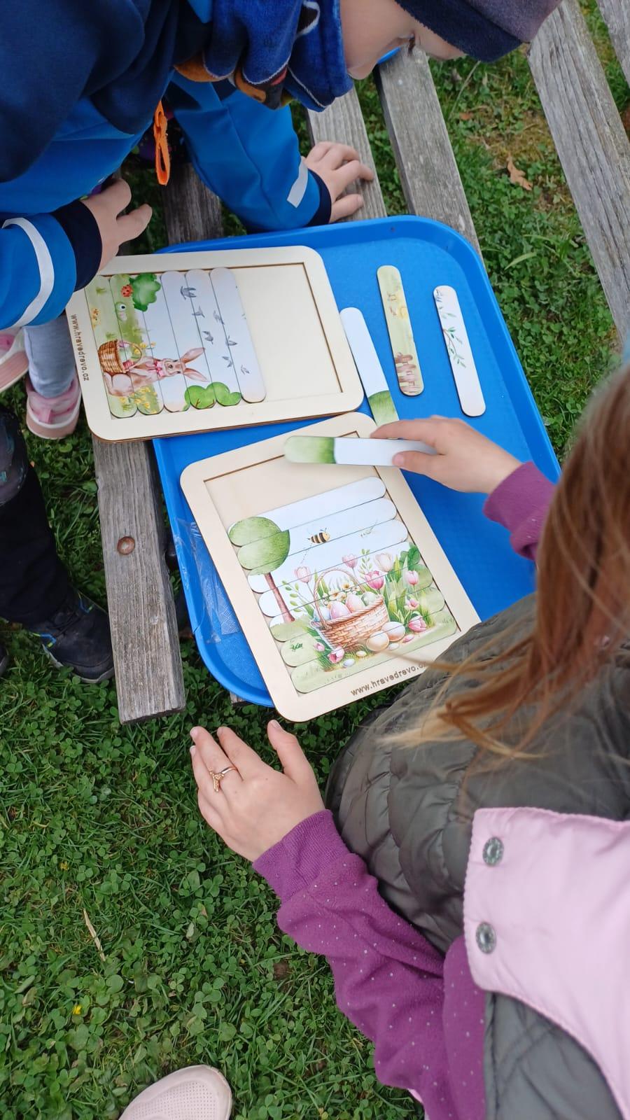 velikonoční stezka+ hledání vajíček na zahradě - 33