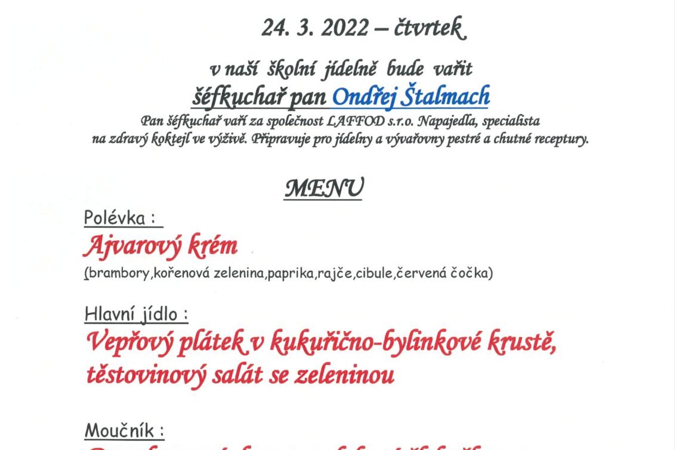 Pozvánka na oběd do školní jídelny