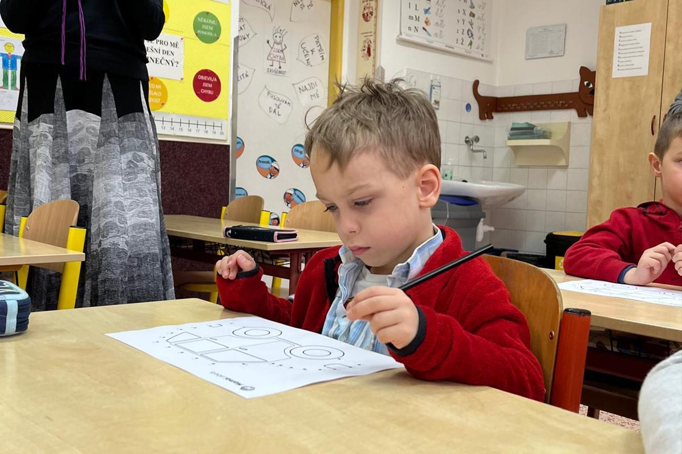 předškoláci - návštěva ZŠ
