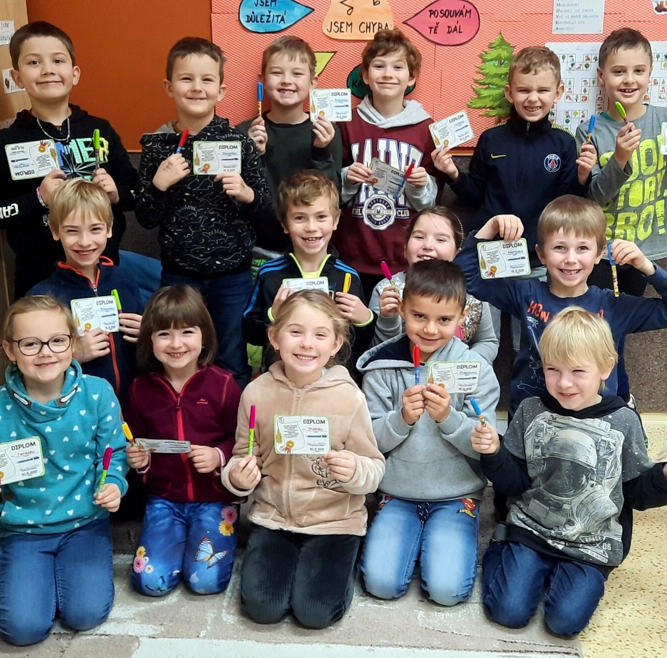 20. 12. Předávání pera v 1.B - 1