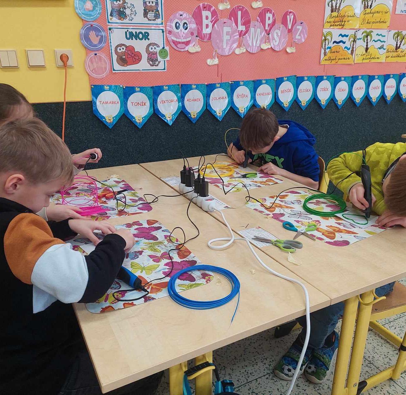 Práce s 3D pery - druháci - 3