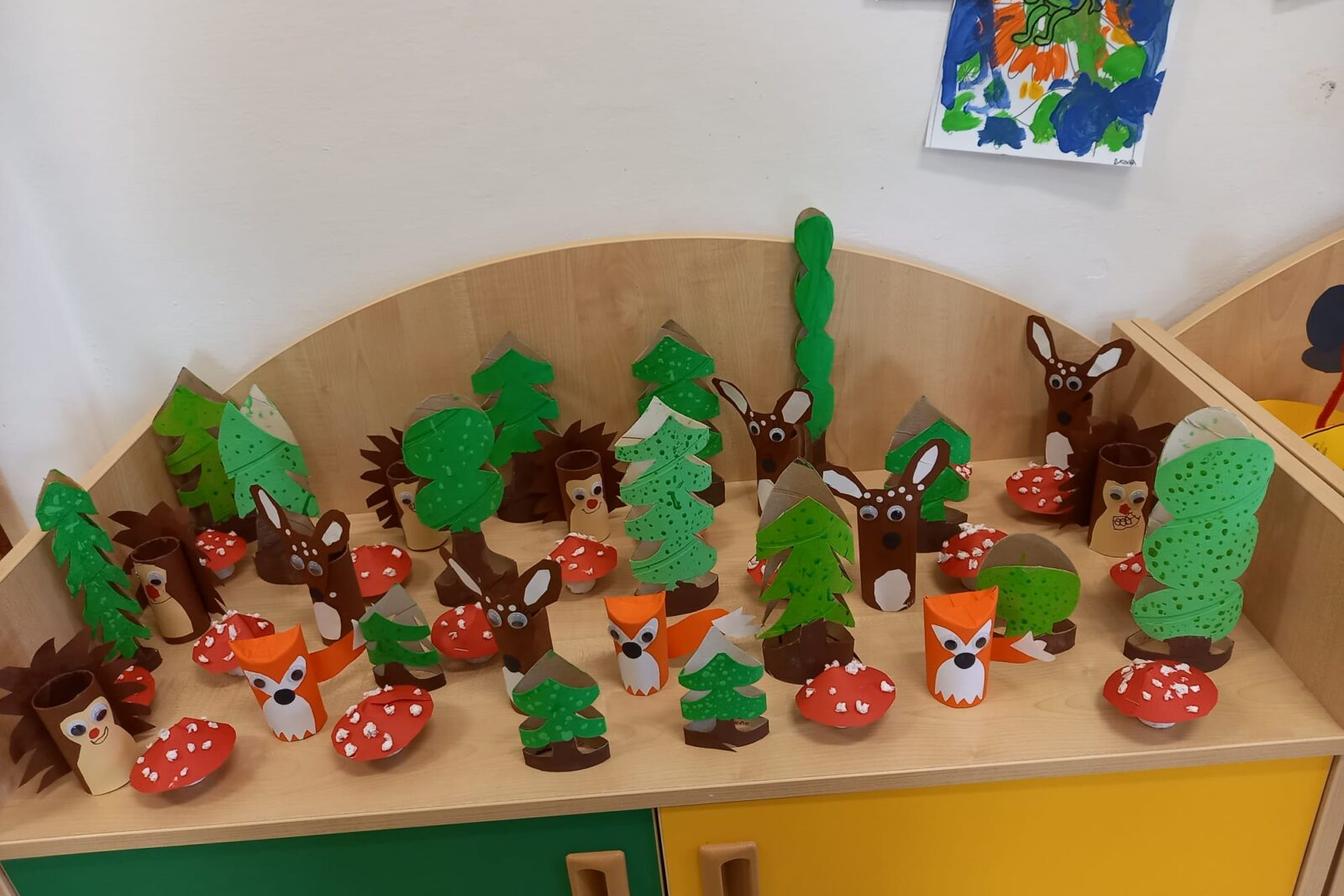 Sovičky: Tvořeníčko, tvoření "krásné muchomůrky"