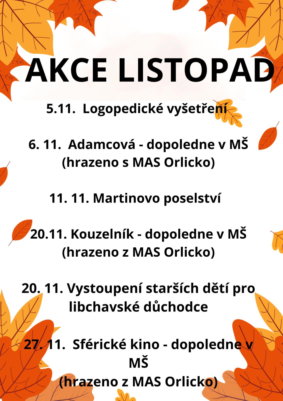 AKCE LISTOPAD - 1
