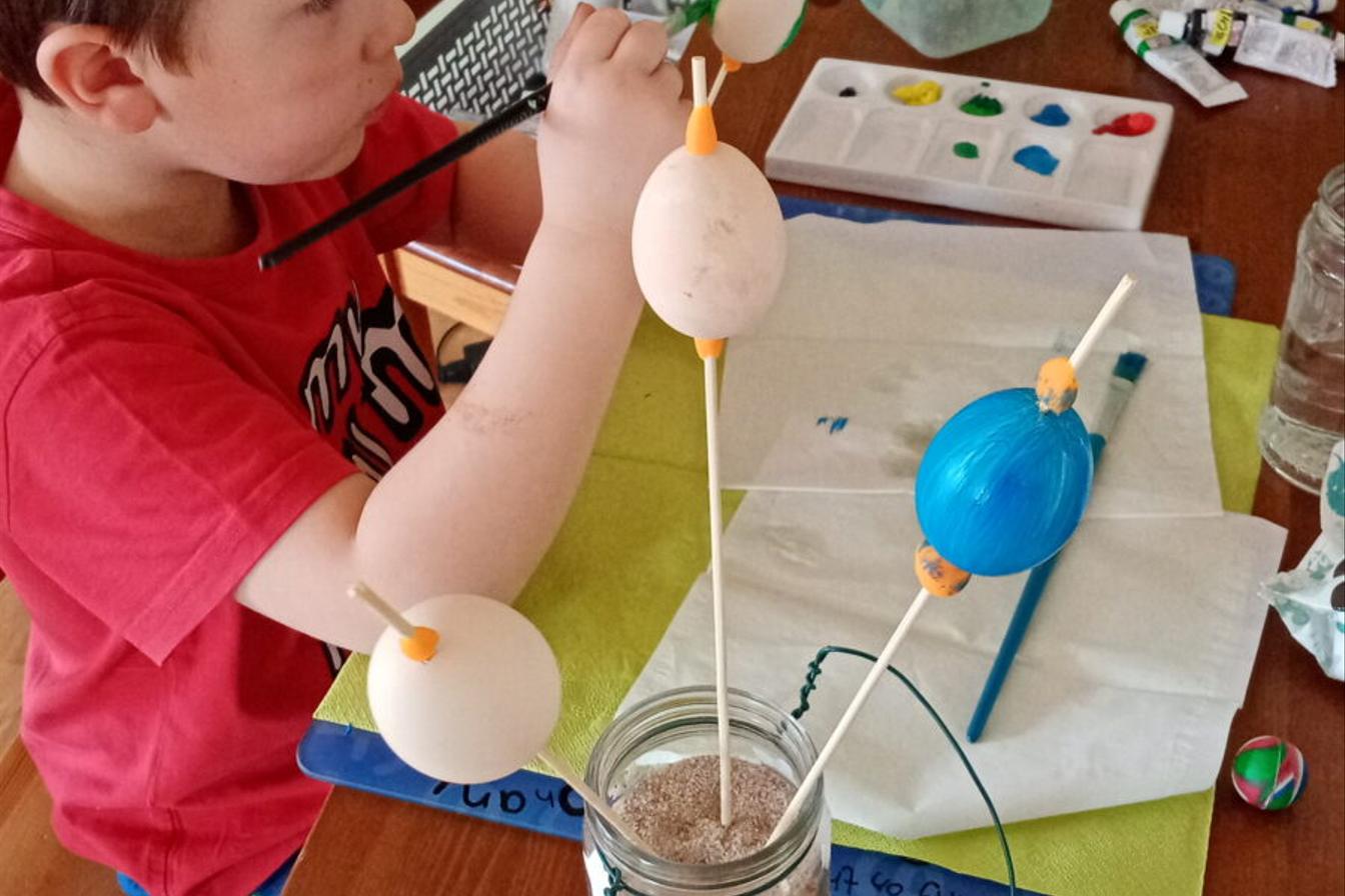 Distanční výuka v MŠ Kamarád - "Malované vajíčko" - mladší děti