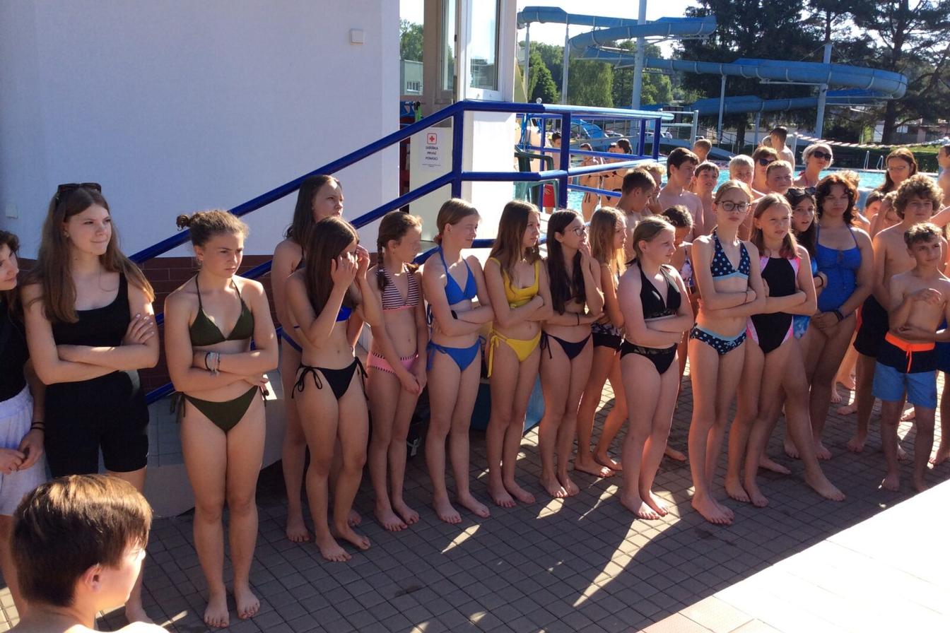 Zakončení školního roku v Aquaparku Ústí nad Orlicí