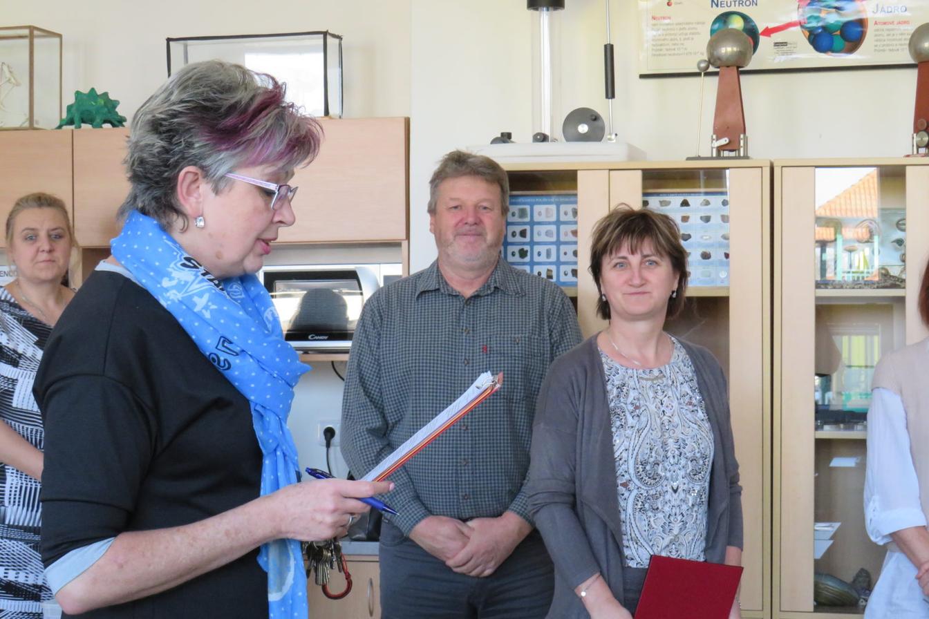 Slavnostní otevření modernizované učebny F, Ch, Př