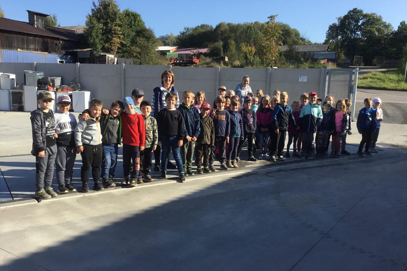 Exkurze žáků 1. stupně ve sběrném dvoře