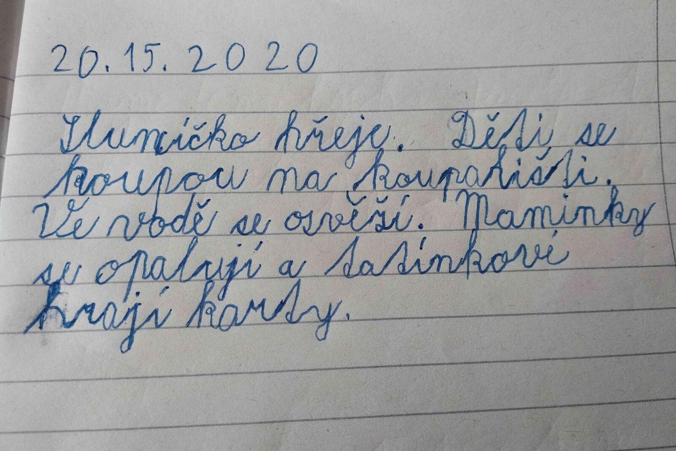 Výstupy druháčků z domácího učení 21. 5.