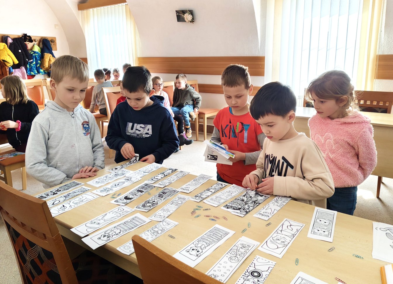 1. třída v knihovně