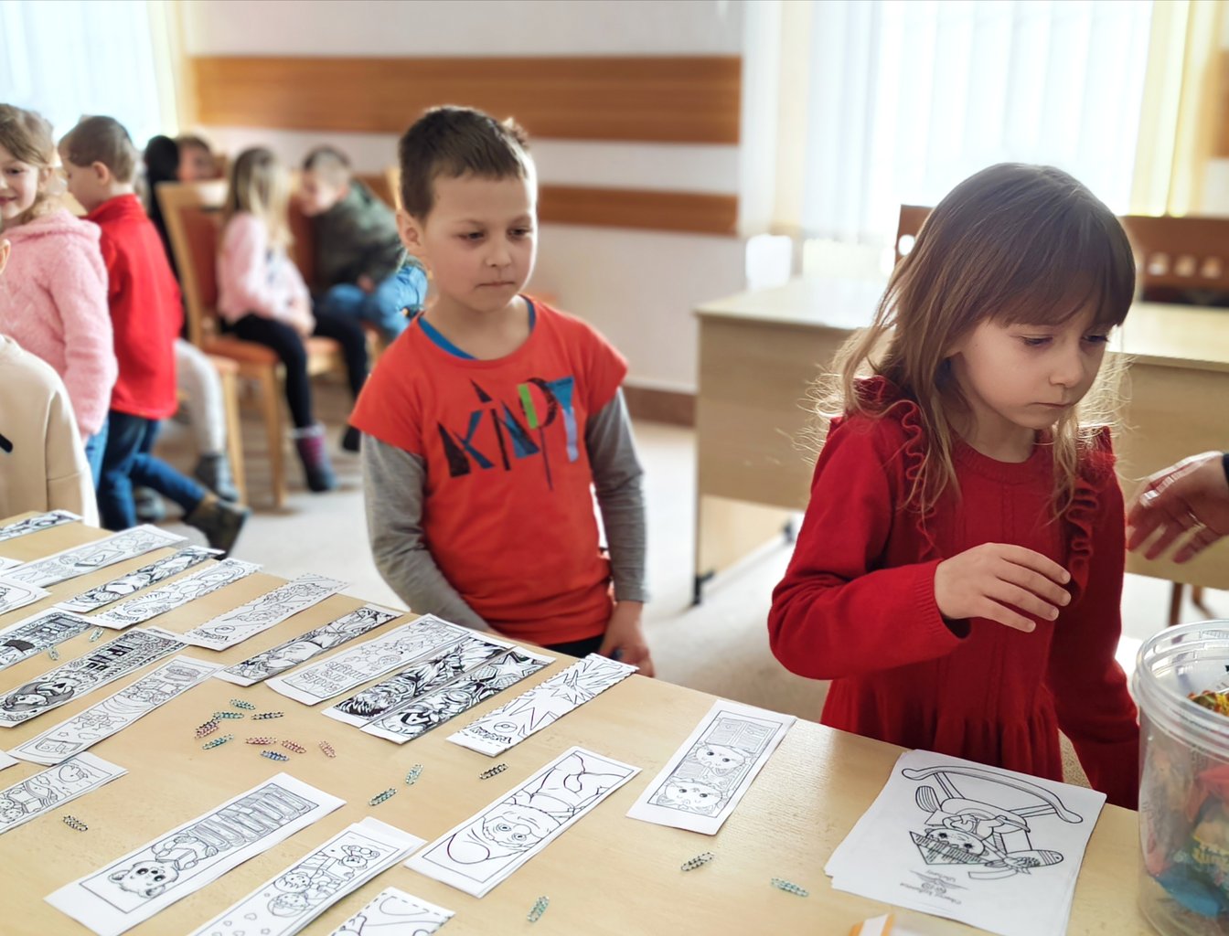 1. třída v knihovně