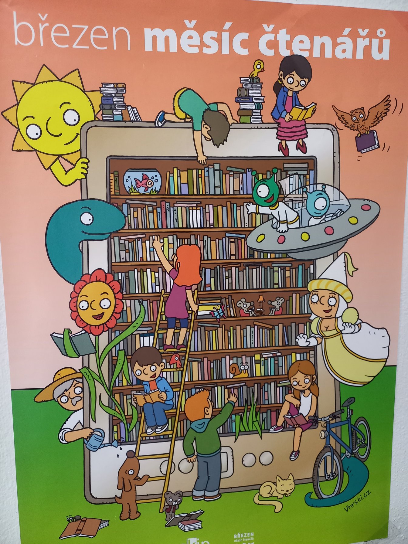 Druháčci v knihovně