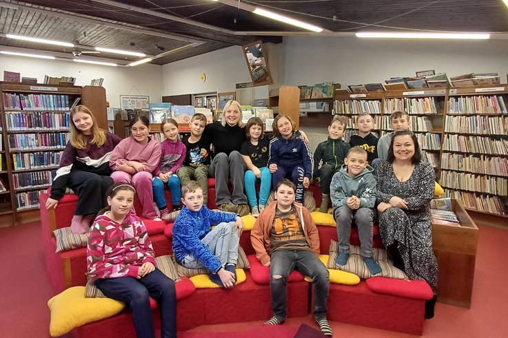 3. třída v Městské knihovně v ÚO