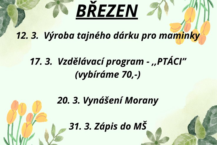AKCE BŘEZEN