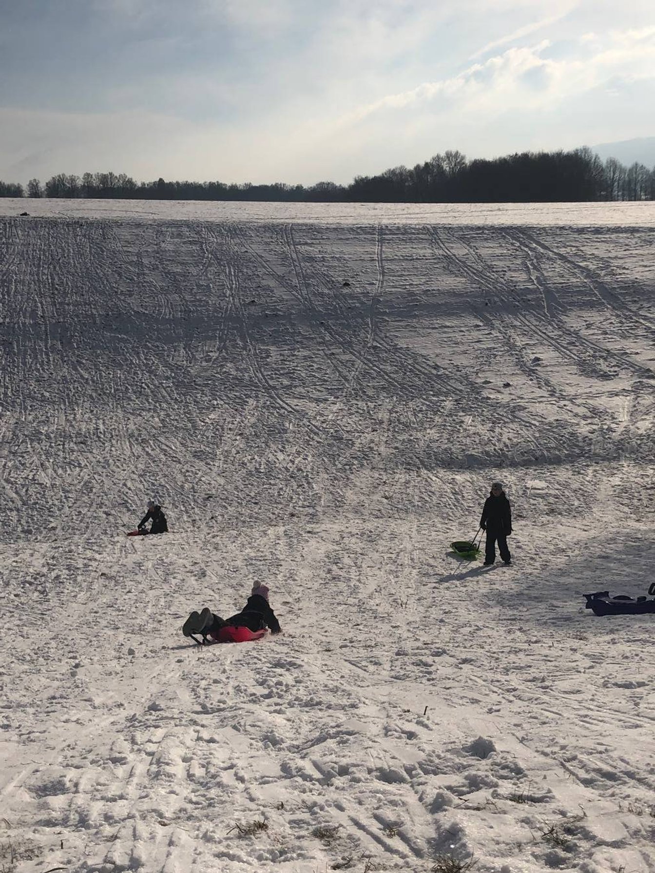 Žáci 4.A na sněhu