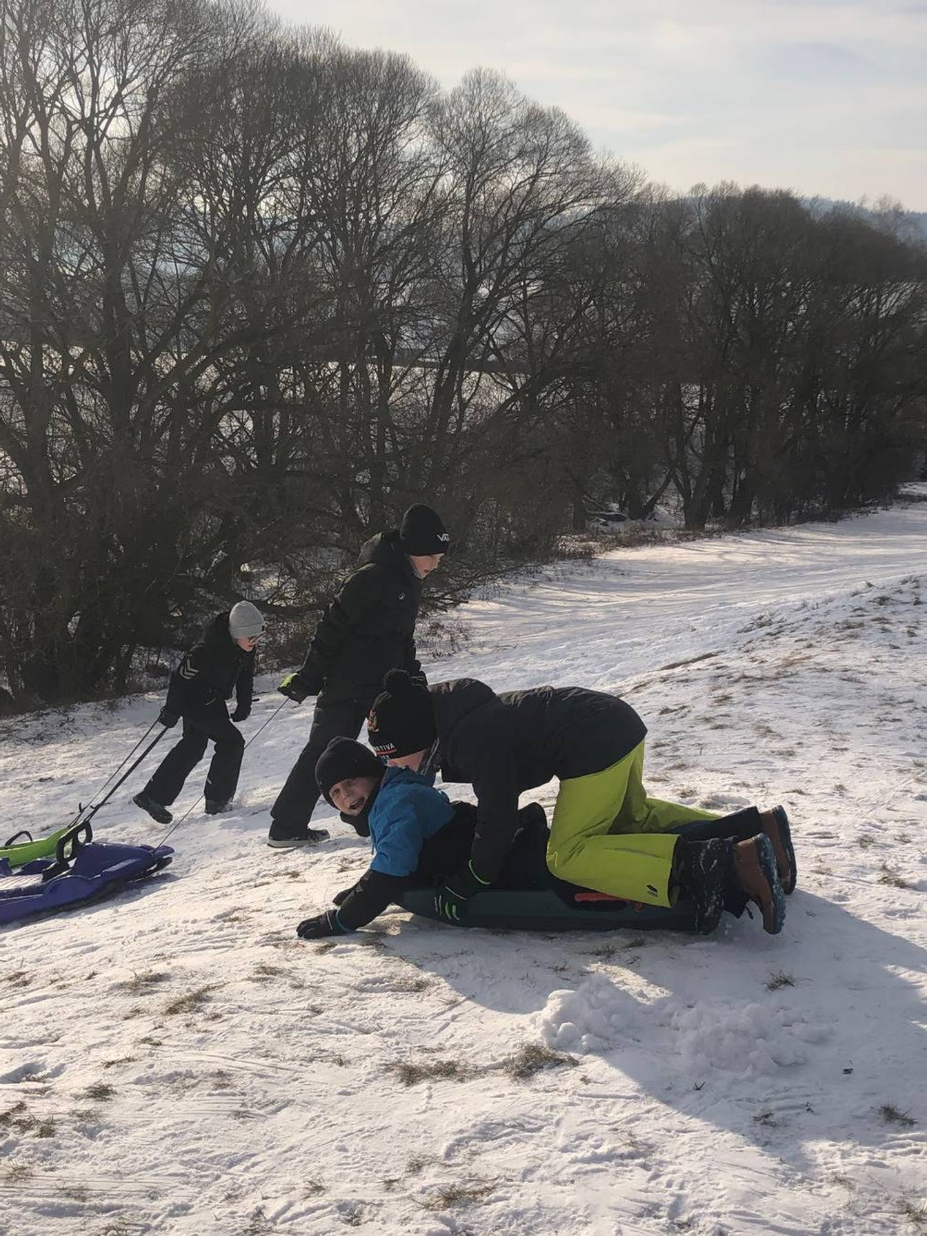 Žáci 4.A na sněhu