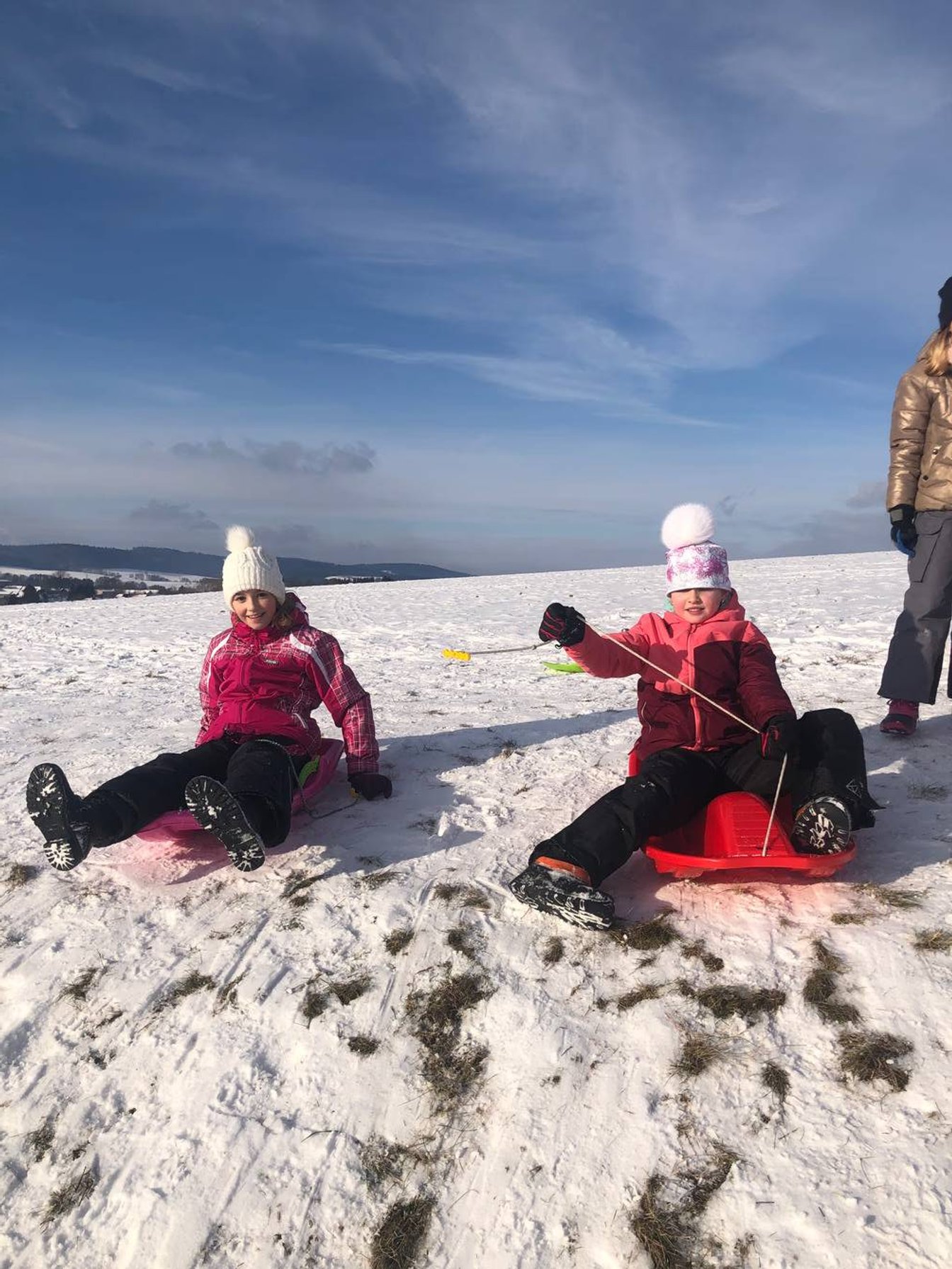 Žáci 4.A na sněhu