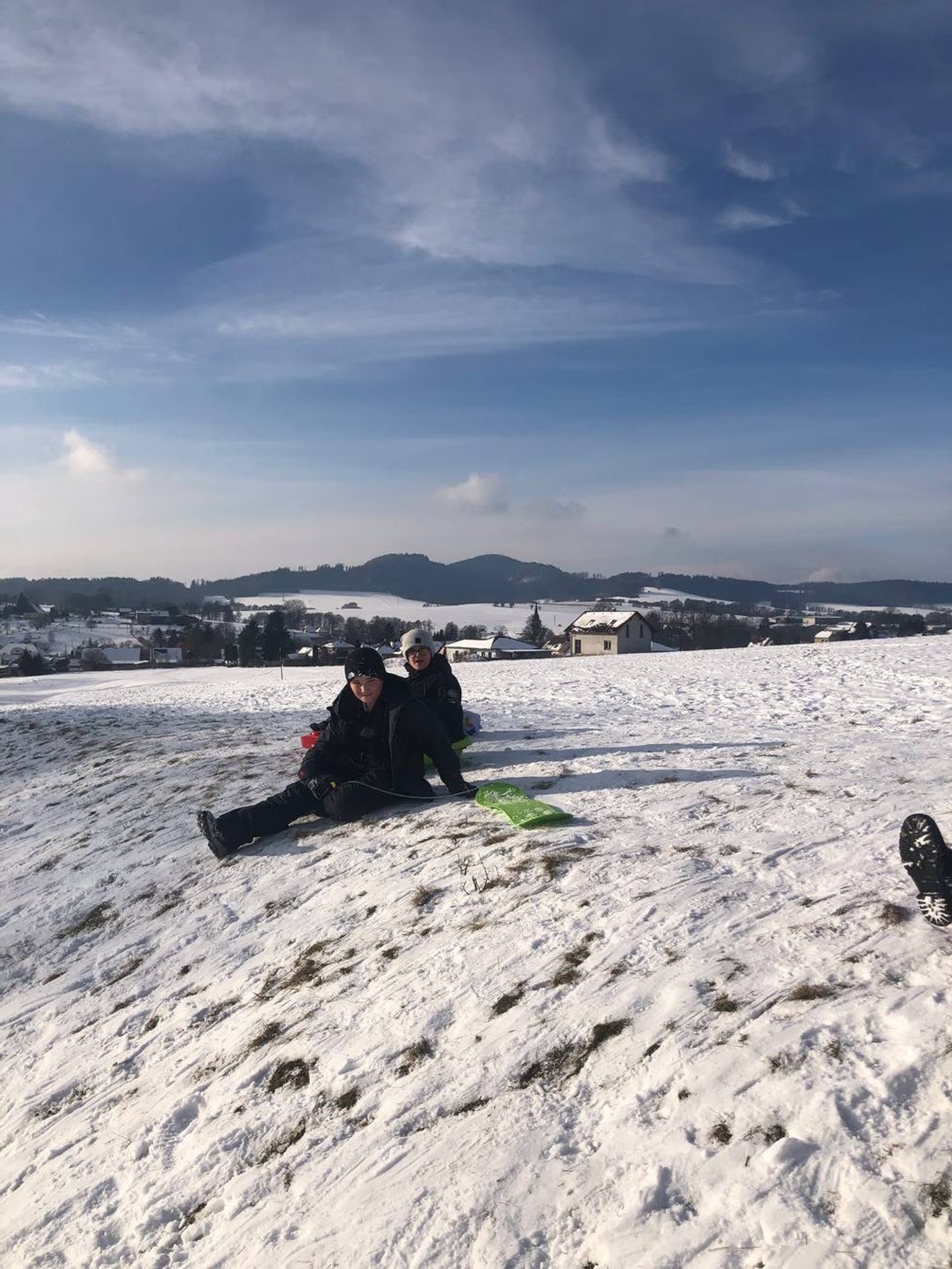 Žáci 4.A na sněhu