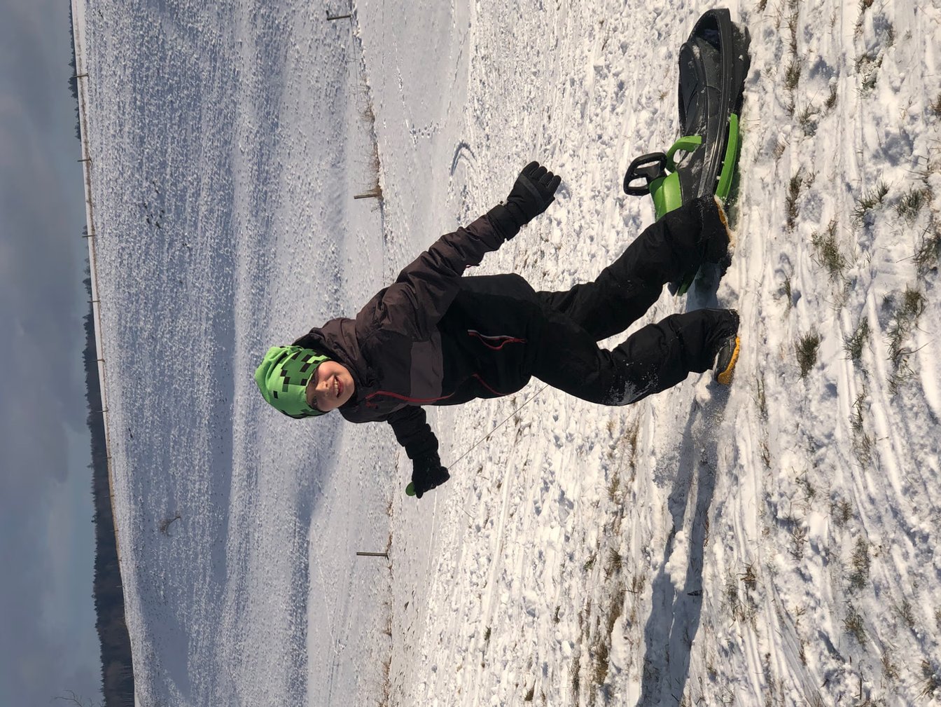 Žáci 4.A na sněhu