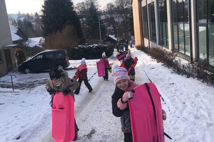 4.A - tělocvik na sněhu