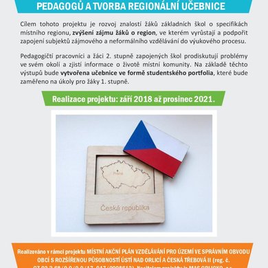 Místně zakotvené učení z pohledu žáků a pedagogů a tvorba regionální učebnice