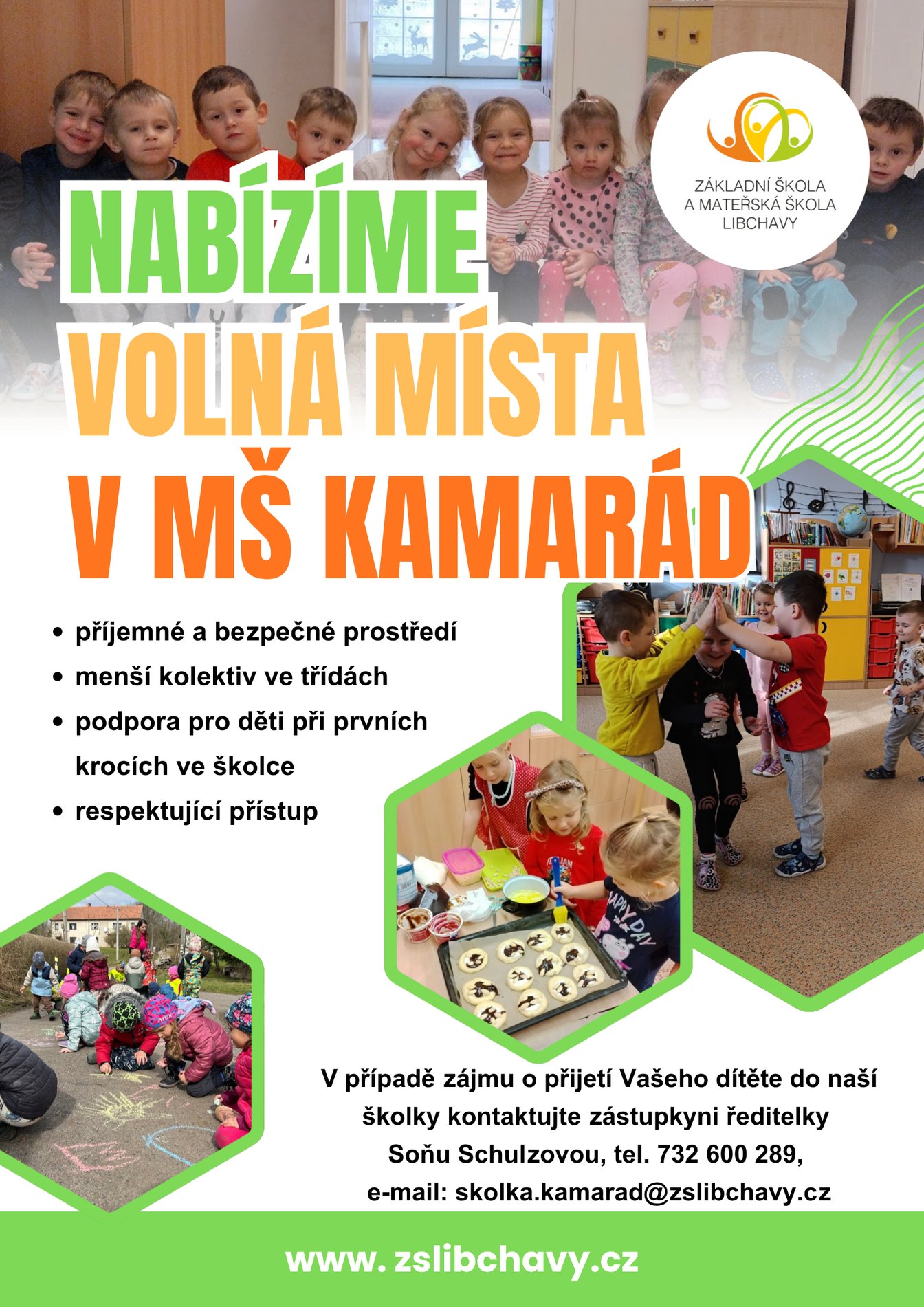 Nabízíme volná místa pro děti ve školce - 1