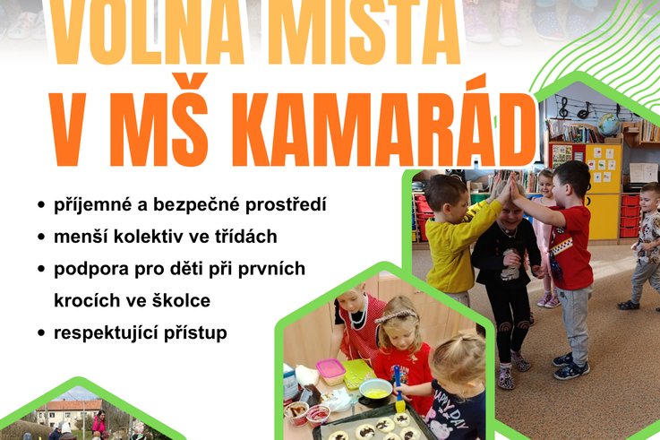 Nabízíme volná místa pro děti ve školce